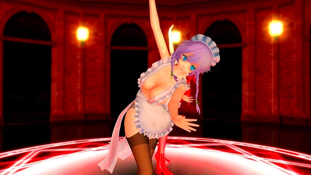 Touhou Character Dances Seductively in 3D Hentai Animation