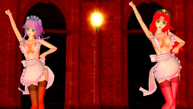 Touhou Character Dances Seductively in 3D Hentai Animation