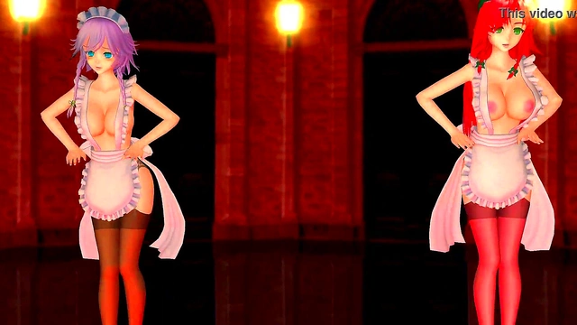 Touhou Character Dances Seductively in 3D Hentai Animation