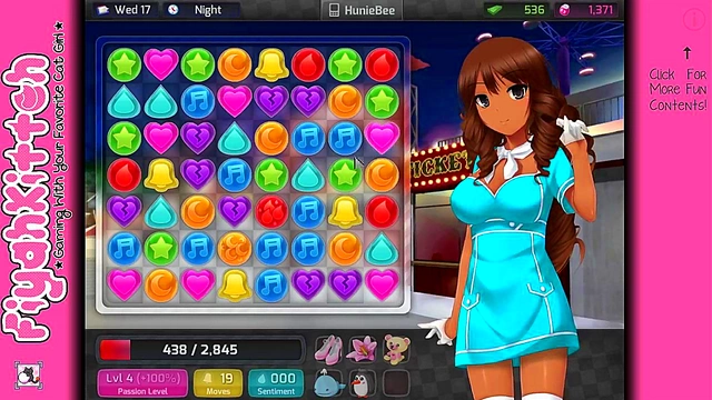Out-of-this-World HuniePop Girl Seduces Gamer for Sweet Game-Time Fun