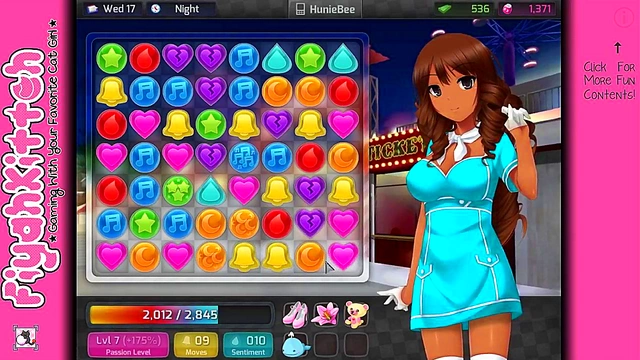 Out-of-this-World HuniePop Girl Seduces Gamer for Sweet Game-Time Fun