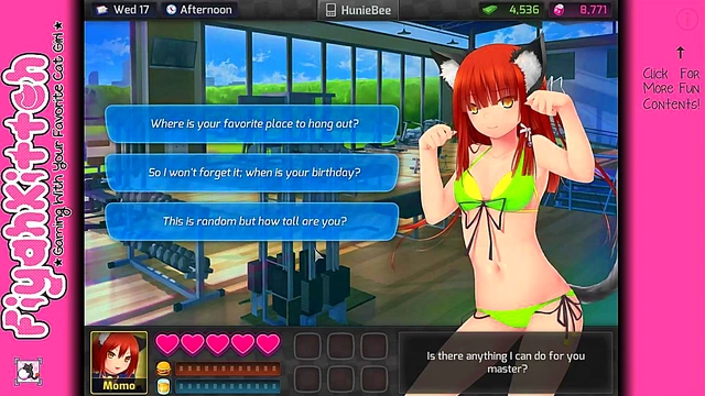 Out-of-this-World HuniePop Girl Seduces Gamer for Sweet Game-Time Fun