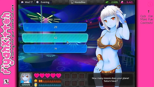 Out-of-this-World HuniePop Girl Seduces Gamer for Sweet Game-Time Fun