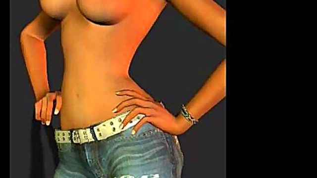 Virtual Stripper With Big Tits Gives Hardcore Anime Blowjob Feast