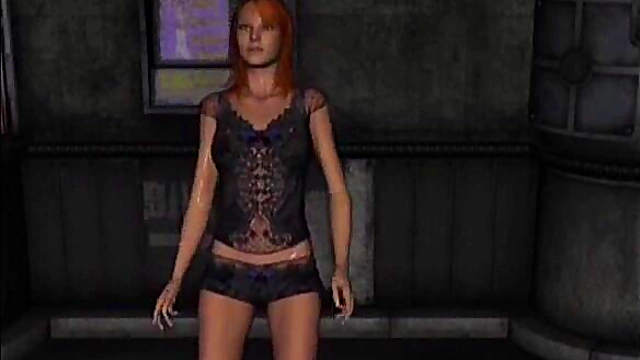 Virtual Stripper With Big Tits Gives Hardcore Anime Blowjob Feast