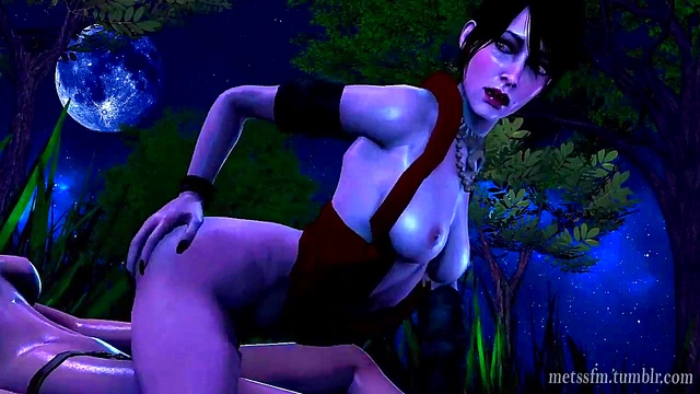Morrigan from Dragon Age Seduces in 3D Hentai Cartoon Action