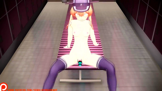 Horny School Girl Uses MMD Dildo for Intense Anime Orgasm