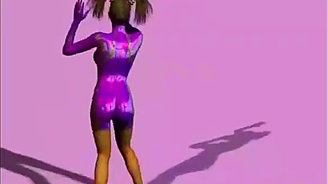 Virtual Anime Babe Wraps Lips Around Big Dick For Hardcore Blowjob Feast