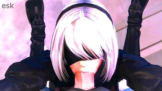 Decrypted NieR 2B's Hot Anime Anal & Blowjob Session With Android Seduction