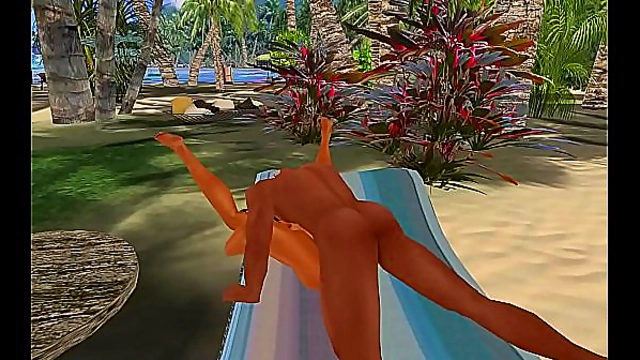 3D Anime Babe Fucks With Butt Plug And Seductive Moves