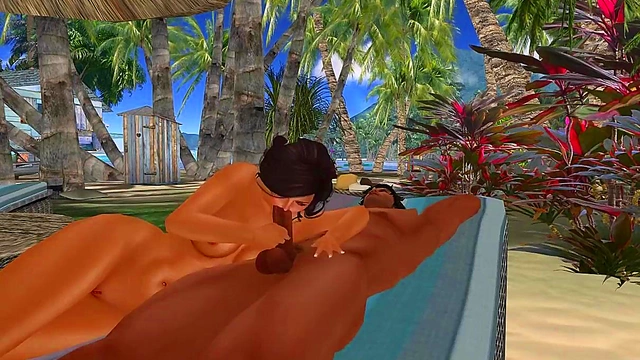 3D Anime Babe Fucks With Butt Plug And Seductive Moves