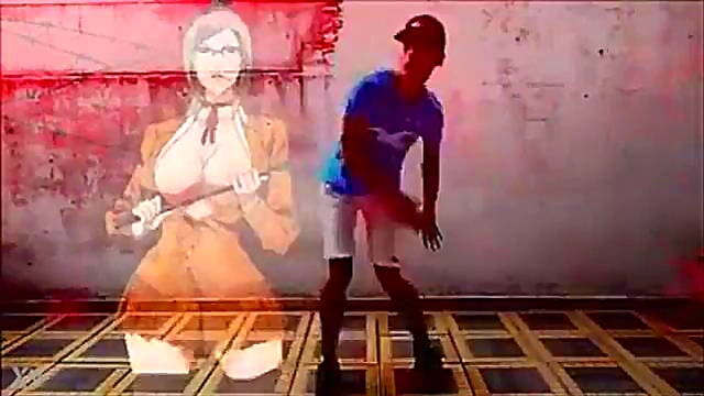 Otaku Anime Babe Dances Seductively to Prison Soundtrack With Monster Dick Action