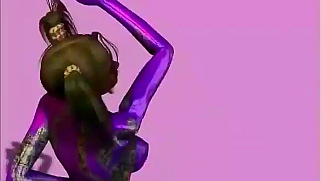 Animated Big-Titted Babe Dances Seductively On Stage For Hardcore Blowjob Fantasy