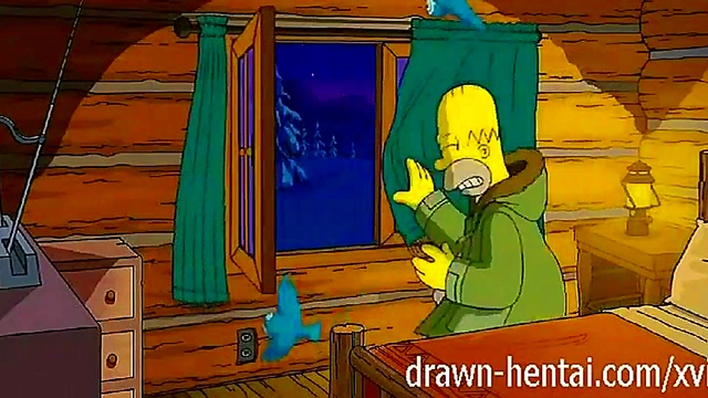 Homer & Marge Simpsons Hentai Parody – Sexy Fun in the Cabin