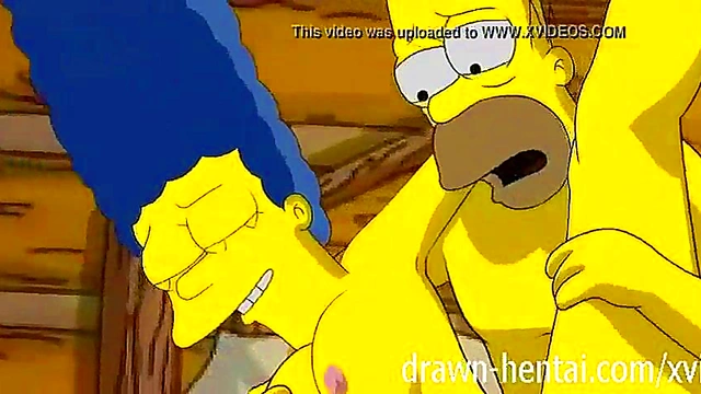 Homer & Marge Simpsons Hentai Parody – Sexy Fun in the Cabin