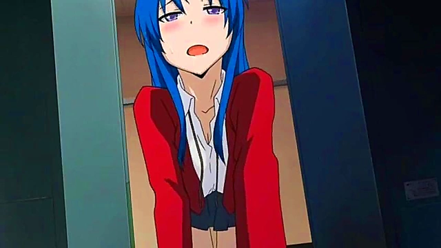 Toradora Anime Girl Sucks Dick & Gets Facial Creampie Blowjob