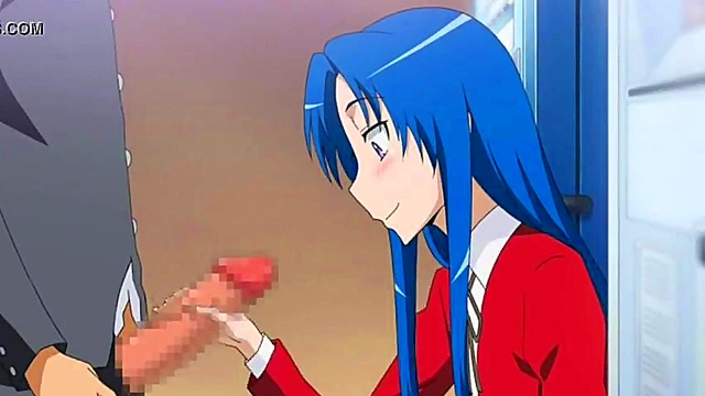 Toradora Anime Girl Sucks Dick & Gets Facial Creampie Blowjob