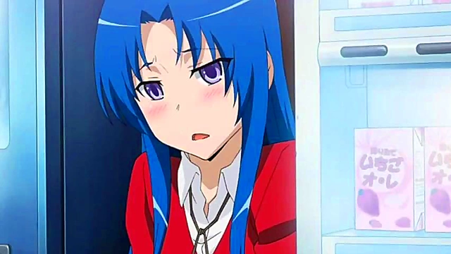 Toradora Anime Girl Sucks Dick & Gets Facial Creampie Blowjob