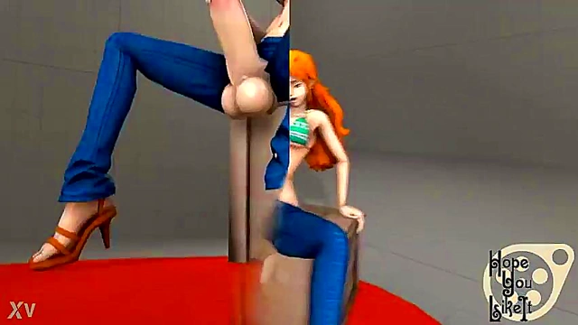 Nami Futanari Dragon Ball in One Piece Anime Sex Fantasy 3D SFM