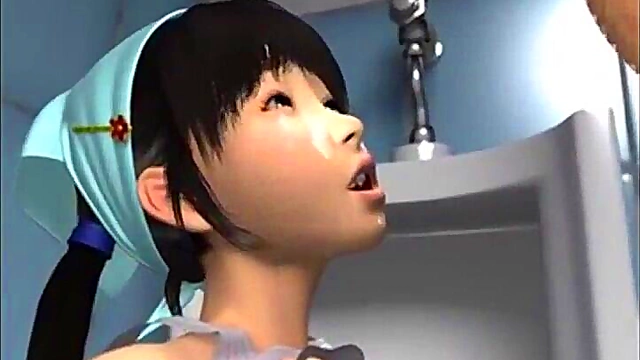 3D Hentai Cleaning Lady Gets Hardcore Anime Monster Gangbanged Wildly