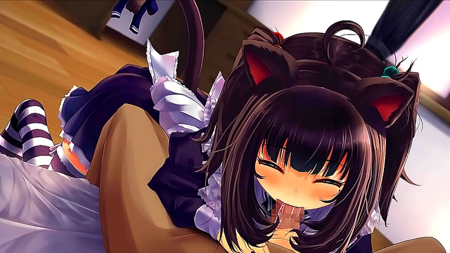 Kinky Kitten Gives Bizarre Anime BlowjobFantasy Cartoon Cat Yiff