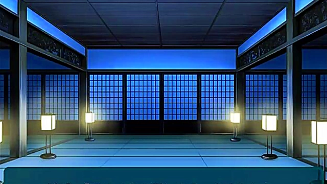 Big-Titted Anime Babe Ayakashi Gives Blowjob & TakesCumSHOT