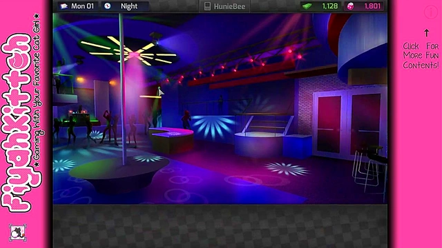 Cute Anime Babe from HuniePop Shows Off Her Moves for Gamers