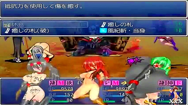 Shinobi Hideout Sex – Ryona Fucks Thieves in Intense Hentai Game Action