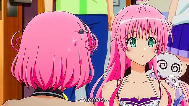 Lusty Anime Couple Engages in Hot Ecchi Action in Love Ru Scene