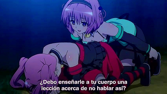 Lusty Anime Couple Engages in Hot Ecchi Action in Love Ru Scene