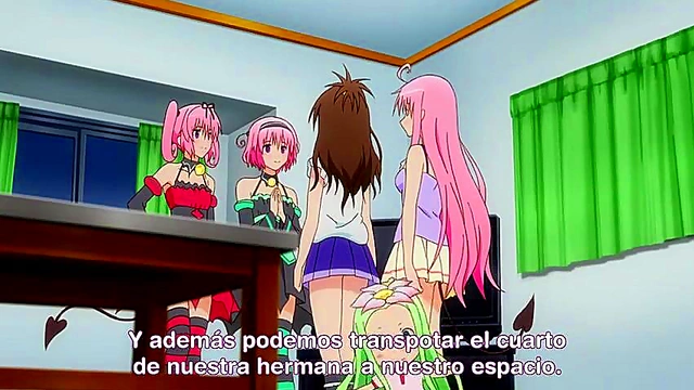 Lusty Anime Couple Engages in Hot Ecchi Action in Love Ru Scene