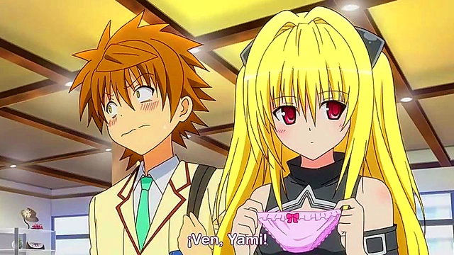 Lusty Anime Couple Engages in Hot Ecchi Action in Love Ru Scene