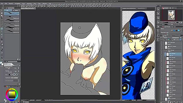 Elizabeth from Persona 3 Gets Dark Oral Pleasure in Vibrant Hentai Art