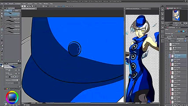 Elizabeth from Persona 3 Gets Dark Oral Pleasure in Vibrant Hentai Art