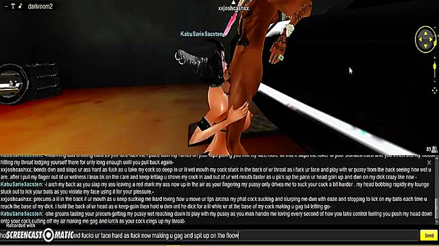 KABU DMV Head – 3D Anime Chick Sucks Dick In Hot IMVU Game Scene