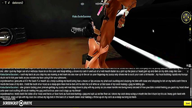 KABU DMV Head – 3D Anime Chick Sucks Dick In Hot IMVU Game Scene