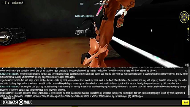 KABU DMV Head – 3D Anime Chick Sucks Dick In Hot IMVU Game Scene