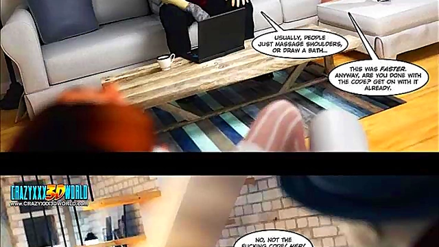 MILF With Big Tits Gets Fucked Hard In 3D AnimeComic Anal Scene