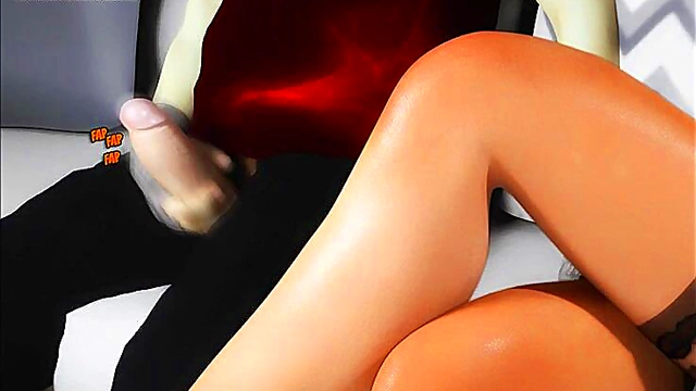 MILF With Big Tits Gets Fucked Hard In 3D AnimeComic Anal Scene