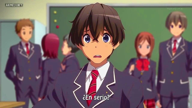 Romantic Chuunibyou Anime Couple Engage in Intimate Passionate Moments