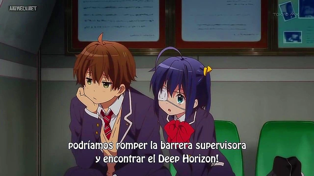 Romantic Chuunibyou Anime Couple Engage in Intimate Passionate Moments