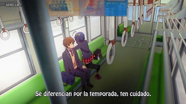 Romantic Chuunibyou Anime Couple Engage in Intimate Passionate Moments