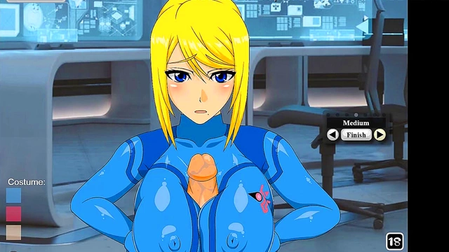 Horny Zero Suit Samus Enjoys Intense TittyFuck Action In Cartoon Sex Scene