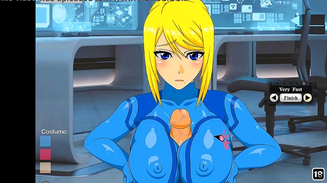 Horny Zero Suit Samus Enjoys Intense TittyFuck Action In Cartoon Sex Scene