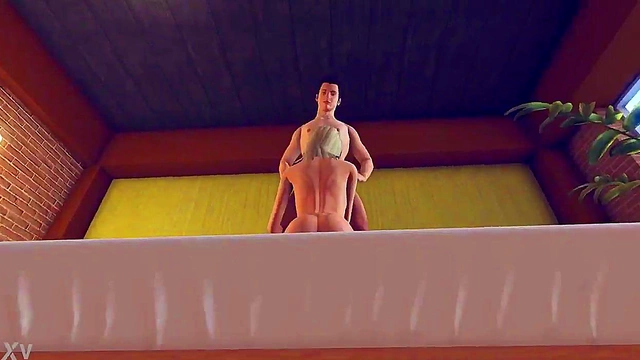 Hetero 3D Anime Couple Engage in Hot Virtual Sex Adventure