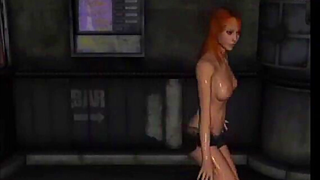 Hairy 3D Anime Babe Licks Pussy & Gives Hardcore Blowjob Feast