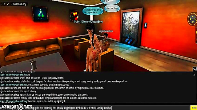 Diamond X-Mas – 3D Anime Couple Enjoy Steamy Holiday Porn Adventure