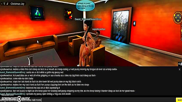 Diamond X-Mas – 3D Anime Couple Enjoy Steamy Holiday Porn Adventure