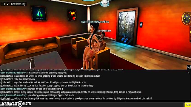 Diamond X-Mas – 3D Anime Couple Enjoy Steamy Holiday Porn Adventure