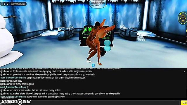 Diamond X-Mas – 3D Anime Couple Enjoy Steamy Holiday Porn Adventure